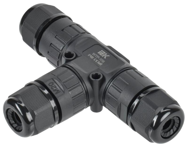 Коннектор кабельный герметичный WTP-106 3 PIN IP68