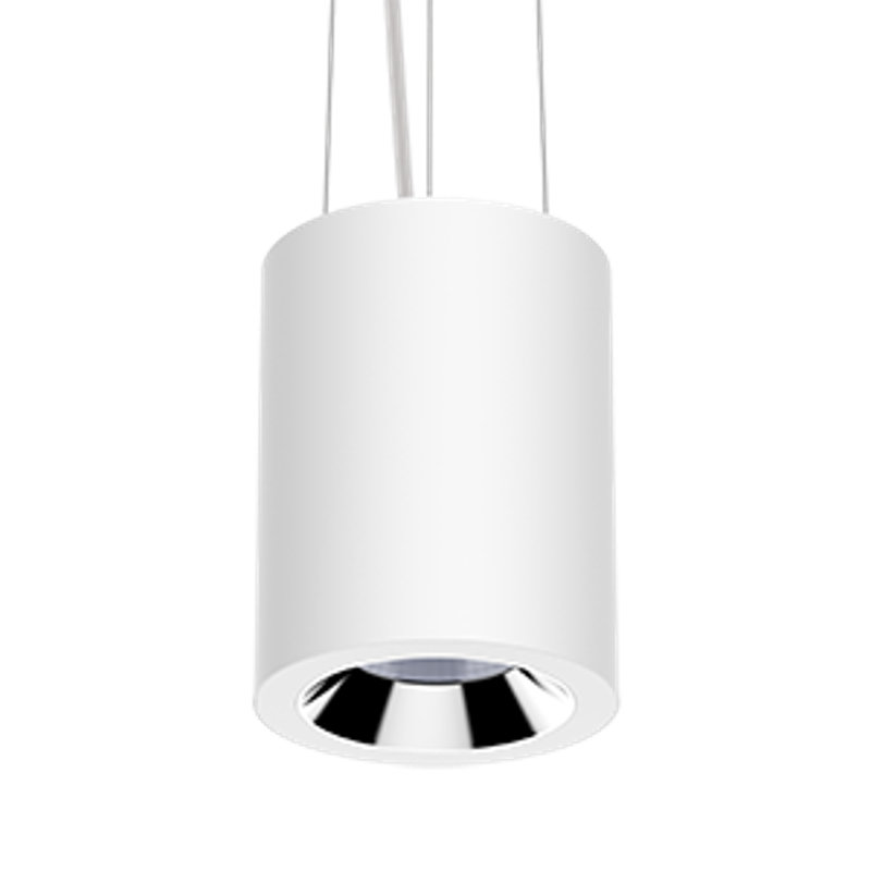 Светильник светодиодный DL-02 Tube подвесной 150х220 мм 55Вт 4000K 35° RAL9010 белый мат.