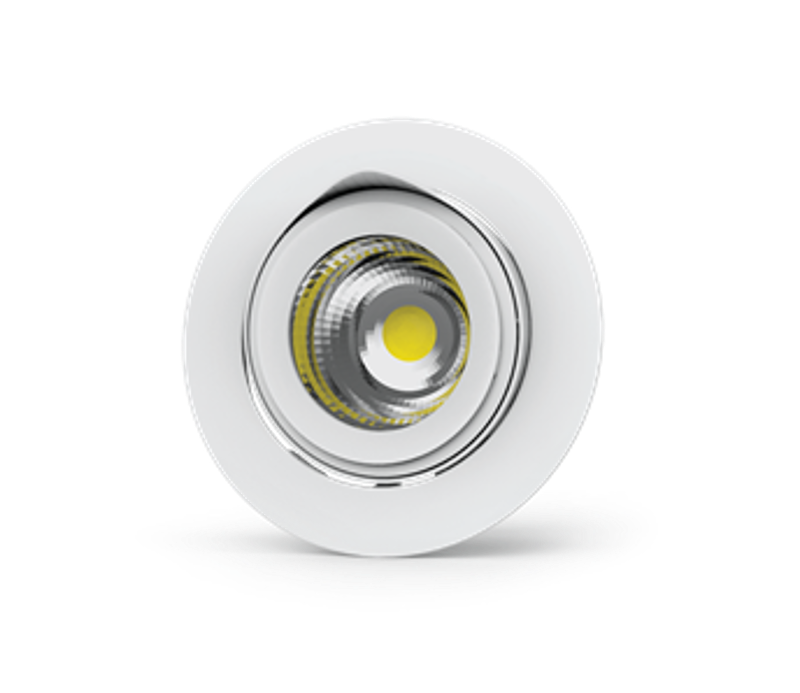 Светильник LED  DL/R встраиваемый поворотный 40град 165*125мм 30W 3000K белый DALI (⌀155mm)