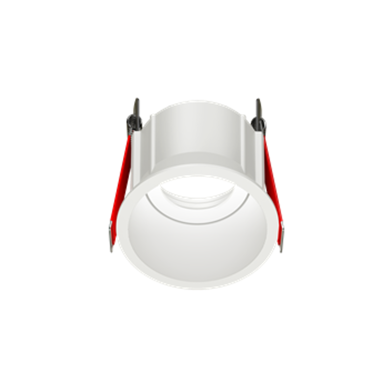 Рамка для модульного светильника FLEX 50 03 круглая встраиваемая утопленная 85х65мм RAL 9010 поворотная