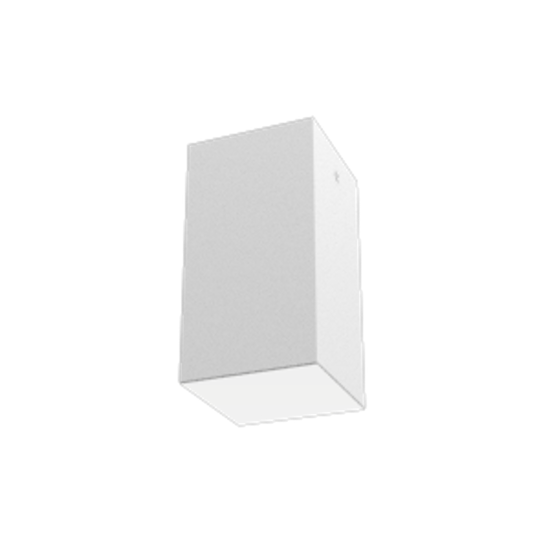 Светодиодный светильник DL-Box накладной 9 Вт 3000 К 90x90x170 мм RAL9003 белый муар с рассеивателем опал