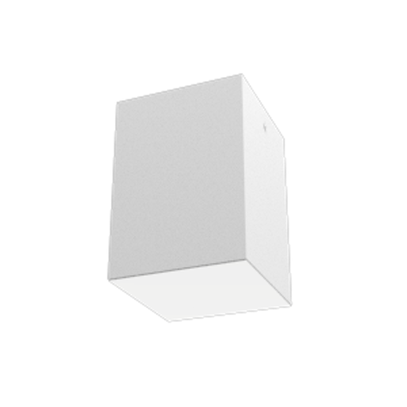 Светодиодный светильник DL-Box накладной 12 Вт 3000 К 120x120x170 мм RAL9003 белый муар с рассеивателем опал