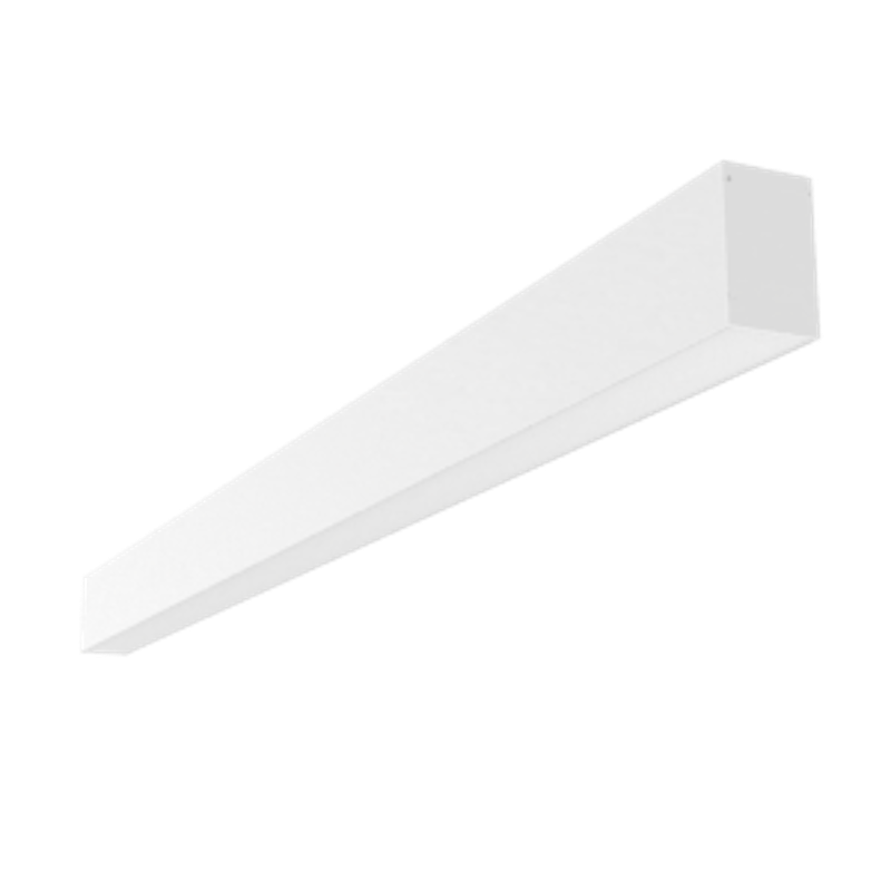 Светильник светодиодный Х-line один. подвесн 10Вт 4000 К 507x63x100мм IP40 RAL9003 белый муар DALI опал и 2 торц.кр.