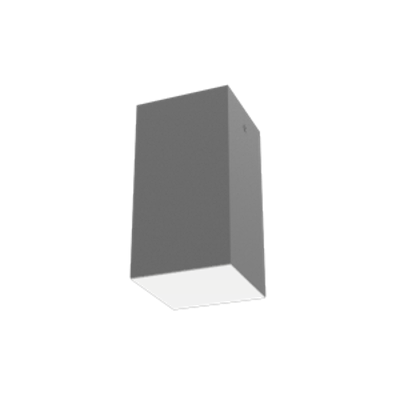 Светодиодный светильник DL-Box накладной 12 Вт 4000 К 90x90x170 мм RAL7045 серый муар с рассеивателем опал DALI