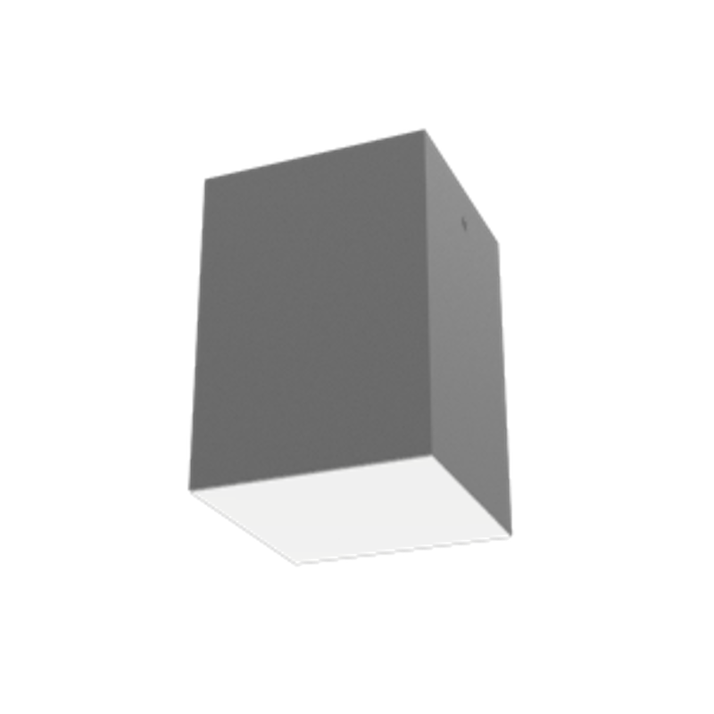 Светодиодный светильник DL-Box накладной 9 Вт 4000 К 120x120x170 мм RAL7045 серый муар с рассеивателем опал