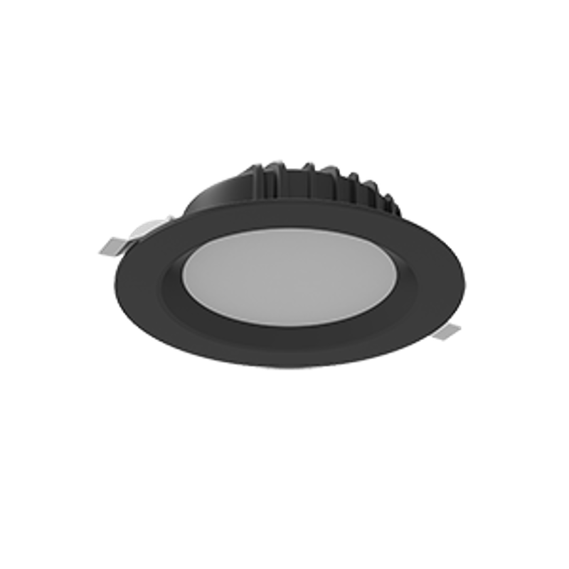 Светильник светодиодный Downlight 190*70мм 25W Tunable White (2700-5700K) IP54/20 RAL9005 черный муар димм.DALI