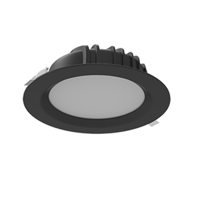 Светильник светодиодный Downlight 230*81мм 40W Tunable White (2700-5700K) IP54/20 RAL9005 черный муар димм.DALI