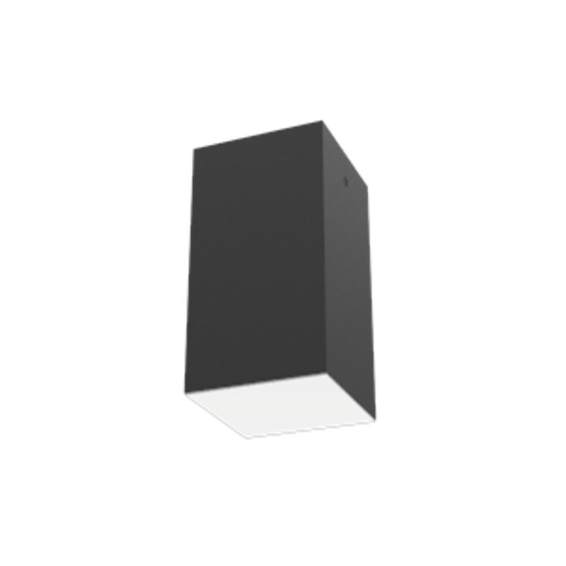 Светодиодный светильник DL-Box накладной 12 Вт 4000 К 90x90x170 мм RAL9005 черный муар с рассеивателем опалDALI