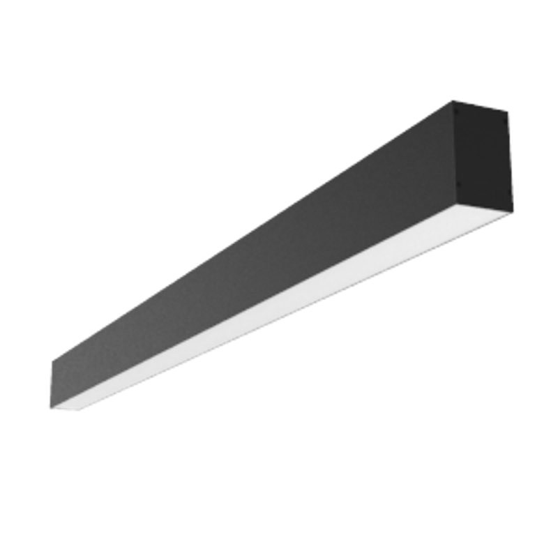 Светильник светодиодный Х-line один. подвесн 15Вт 4000 К 755x63x100мм IP40 RAL9005 черный муар опал и 2 торц.кр.