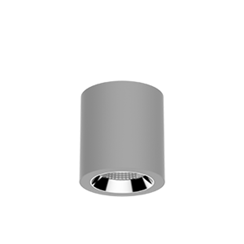 Светильник светодиодный DL-02 Tube накладной 125*135 18W 4000K 35° RAL7045 серый муар
