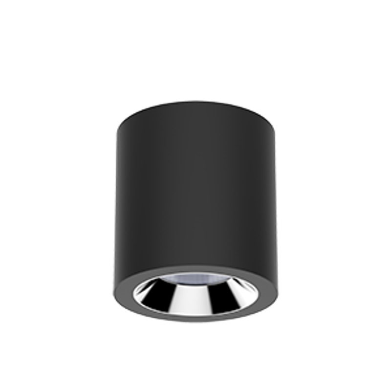 Светильник светодиодный DL-02 Tube накладной 160*150 32W 4000K 35° RAL9005 черный муар