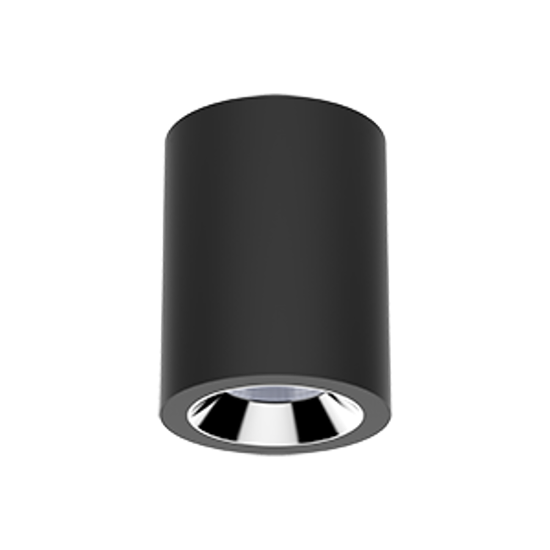 Светильник светодиодный DL-02 Tube накладной 220*150 55W 3000K 35° RAL9005 черный муар