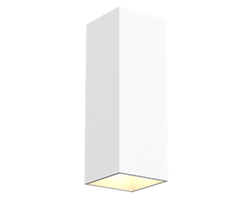 Светильник светодиодный ДПО WL-Cube 10Вт 4000K IP54 RAL9010 60°град белый матовый настенный