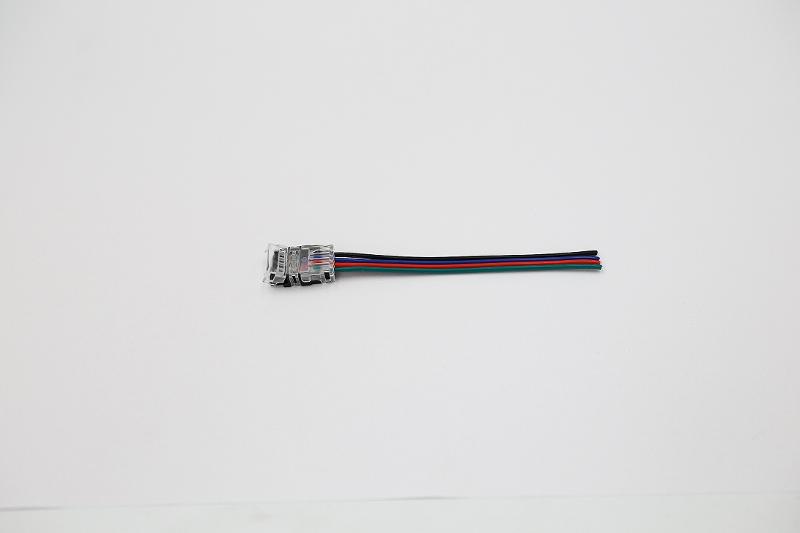 Аксессуар коннектор для светодиодной 4PIN with wire for Varton LED strip RGB 10mm ( strip connection to supply power)
