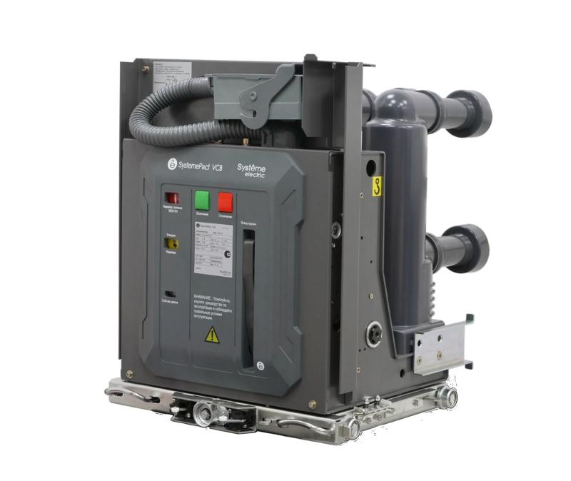Вакуум. выкл. выкат. VEH 10кВ 630А 20кА, MCH AC/DC220В, MX/XF AC/DC220В 210мм, 58-конт. разъем