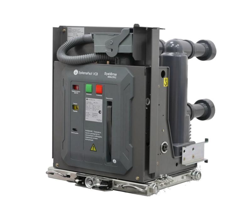 Вакуум. выкл. выкат. VEH 10кВ 630А 25кА, MCH AC/DC220В, MX/XF AC/DC220В 150мм, 58-конт. разъем