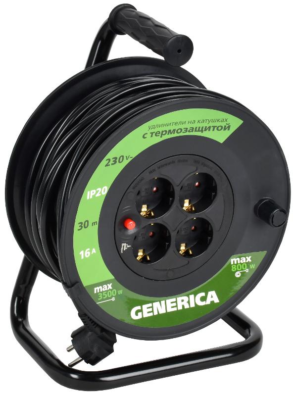 Катушка УК30 с т/з 4 места 2P+PE/30м 3х1,5мм2