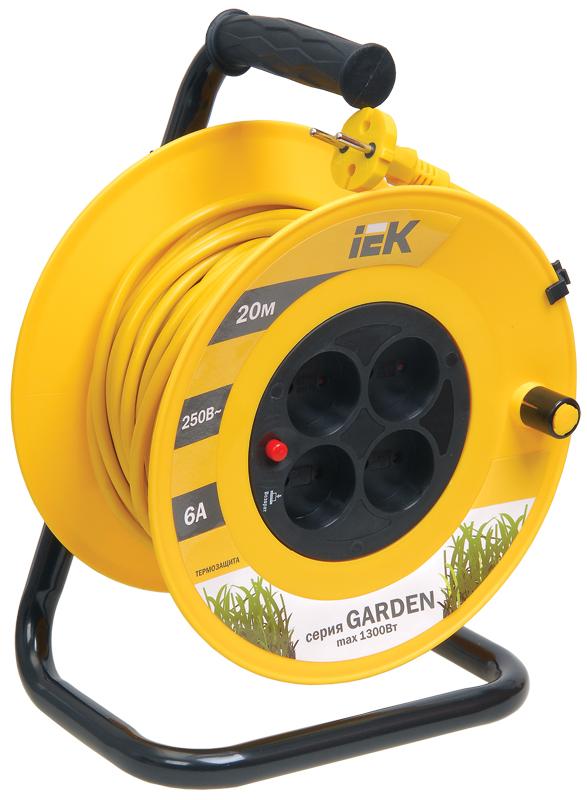 Удлинитель на катушке УК20 с т/з 4 места 2Р/20м 2х0,75 мм2 "Garden"