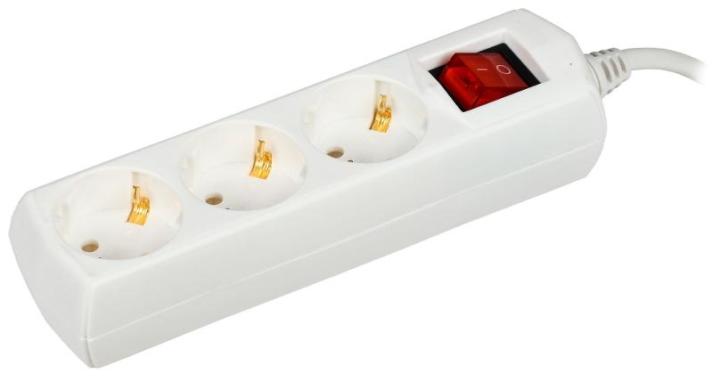 Удлинитель У03В 3 места 2P+PE/7м 3х1мм2 10А/250В