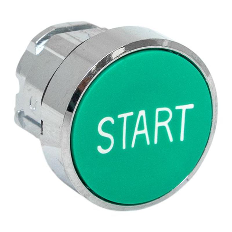Механизм исполнительный кнопки "START" XB4 зеленый плоский возвратный без фиксации IP65