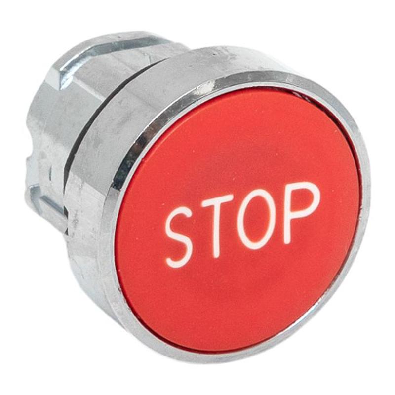Механизм исполнительный кнопки "STOP" XB4 красный плоский возвратный без фиксации IP65