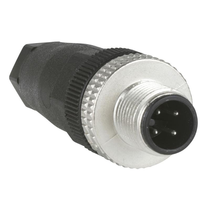 М12 ПРЯМ. РАЗЪЕМ 4 ШТЫРЯ XZCC12MDM40B