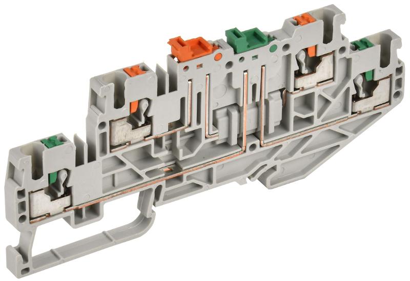 Колодка клеммная CP-ML 2 ур. нож. разм. 2,5мм2 серая