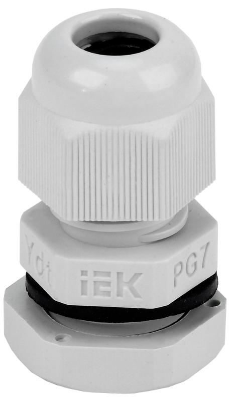 Сальник PG7 диаметр проводника 5-6мм IP54