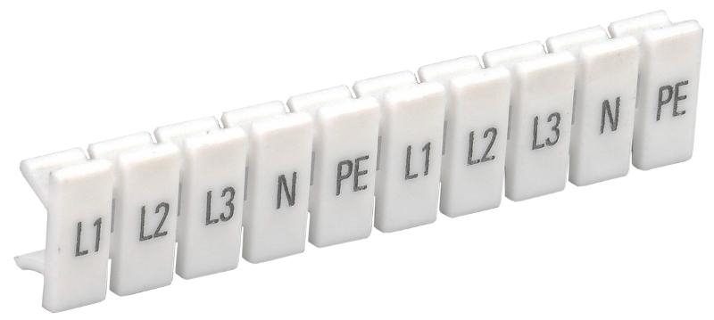 Маркеры для КПИ-1,5мм2 с символами "L1, L2, L3, N, PE"