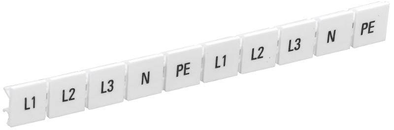 Маркеры для КПИ-10мм2 с символами "L1, L2, L3, N, PE"