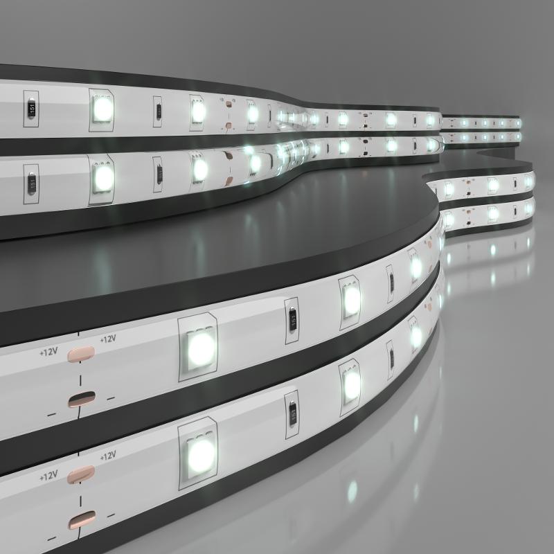Светодиодная лента 30Led 7,2W IP65 белый 5050 12V 5 м в упак
