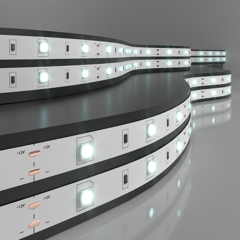 Светодиодная лента 30Led 7,2W IP20 белый 5050 12V 5 м в упак