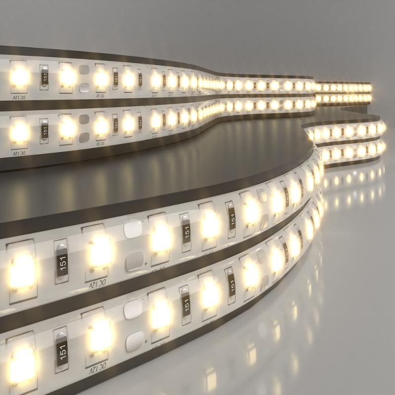 Светодиодная лента 60Led 14,4W IP65 теплый белый 5050 12V 5 м в упак