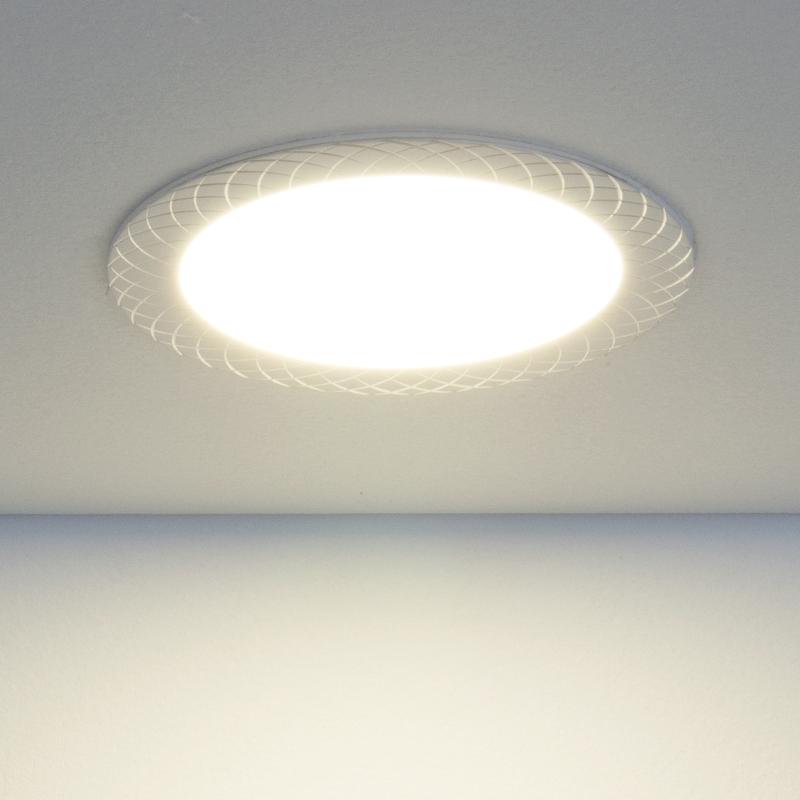 Светильник светодиодный встраиваемый "downlight" DLR005 12W 4200K WH белый