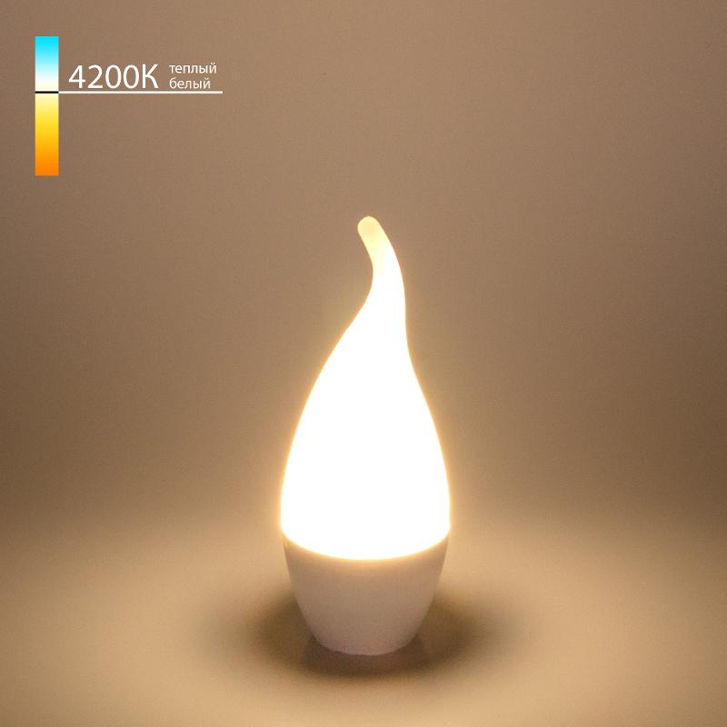 Лампа светодиодная Свеча на ветру СDW LED D 6W 4200K E14