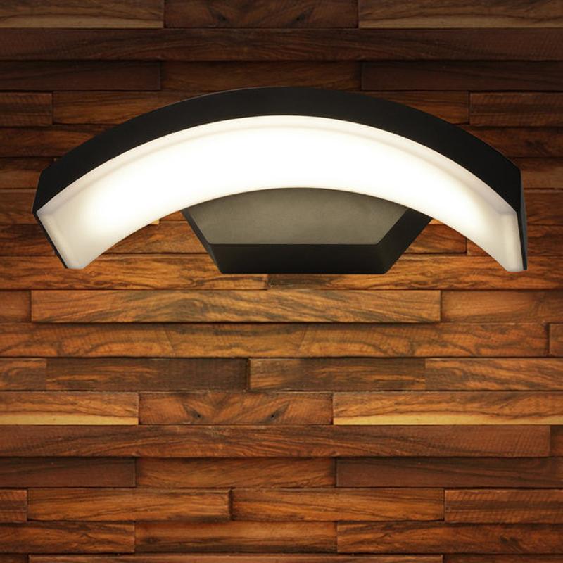 Светильник архитектурный 1671 TECHNO LED черный Asteria D настенный