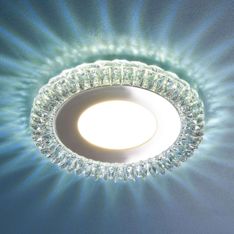 Светильник точечный встраиваемый 9908 LED 8W CL прозрачный