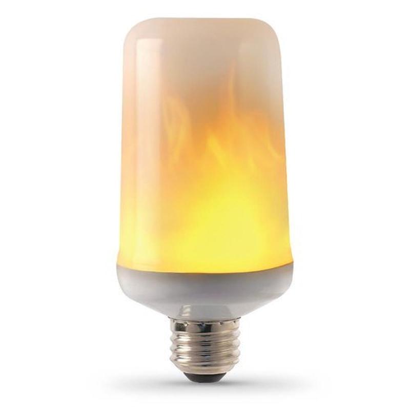 Лампа светодиодная BL127 5W E27 имитация пламени 3 режима