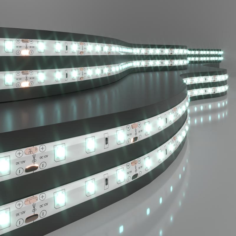 Лента светодиодная 60Led 4,8W IP65 6500K холодный белый 2835 12V 5 м в упак