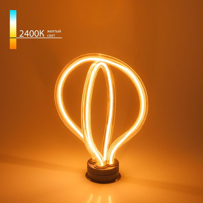 Лампа светодиодная Art filament 8W 2400K E27 double round (BL151) декоративная светодиодная филаментная