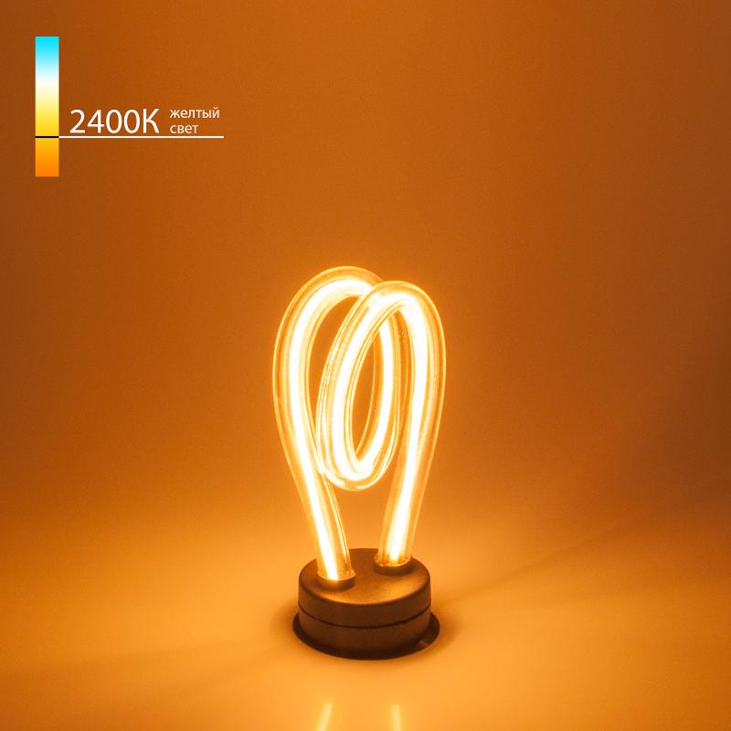 Лампа светодиодная Art filament 4W 2400K E27 spiral (BL152) декоративная светодиодная филаментная