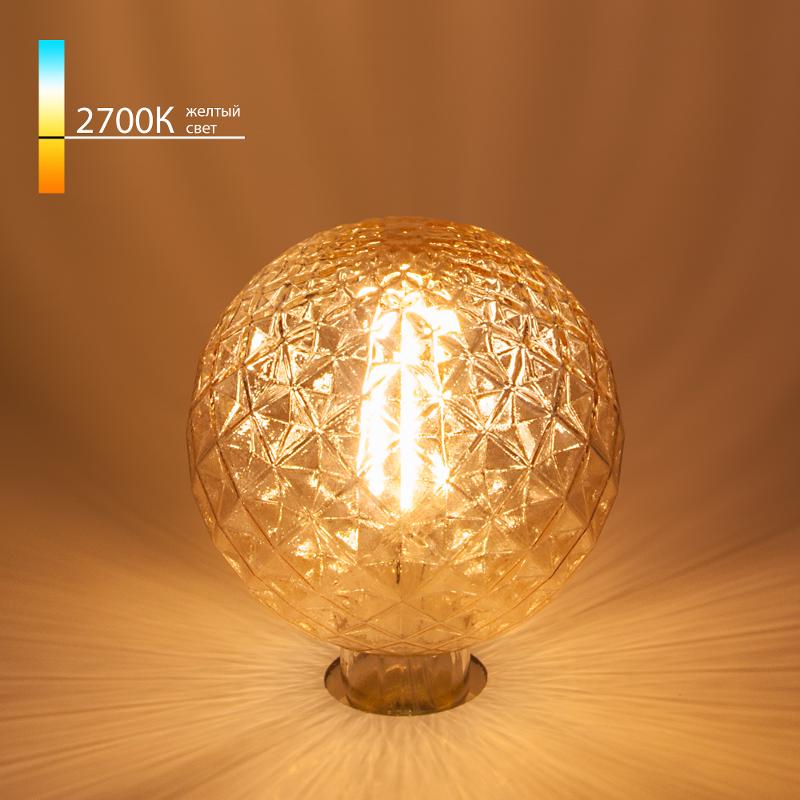 Лампа светодиодная Globe BL154 4W 2700K E27 Prisma (G95 тонированная) декоративная светодиодная филаментная