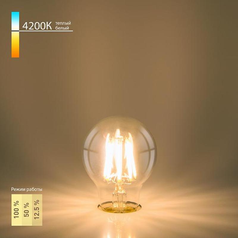 Лампа светодиодная Dimmable BL133 9W 4200K E27 (A60 прозрачный) диммируемая светодиодная филаментная