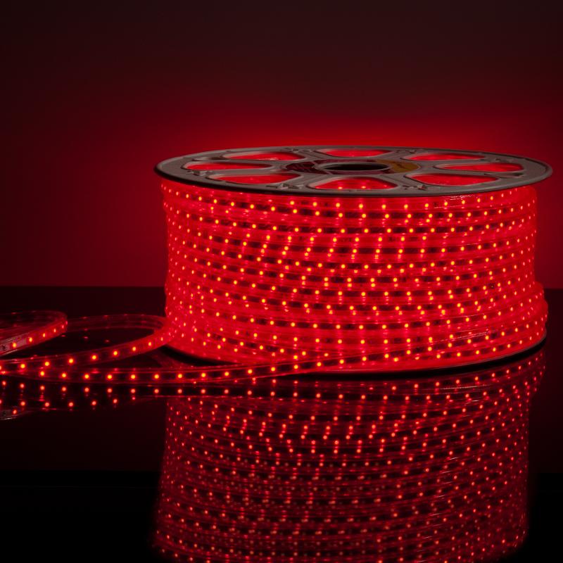 Лента светодиодная набор LSTR001 220V 4,4W 60Led 3528 IP65 красный, 10 м