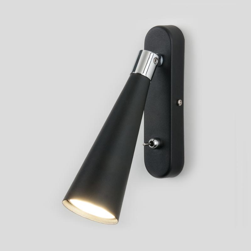 Светильник спот Horn GU10 SW чёрный (MRL 1010) GU10 1*35Вт Elektrostandard