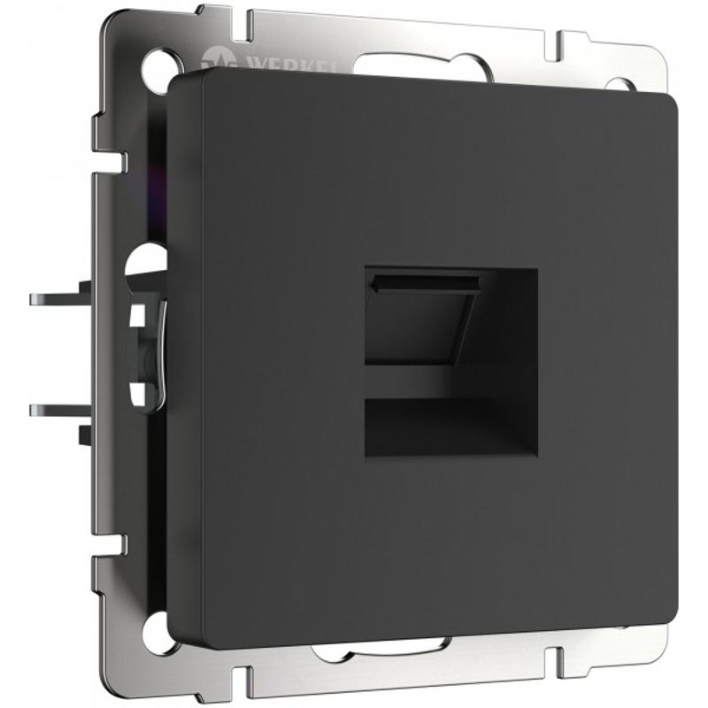 Розетка Ethernet RJ-45 (черный матовый) W1181008