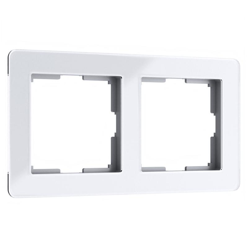 Рамка на 2 поста Acrylic белый Werkel W0022701