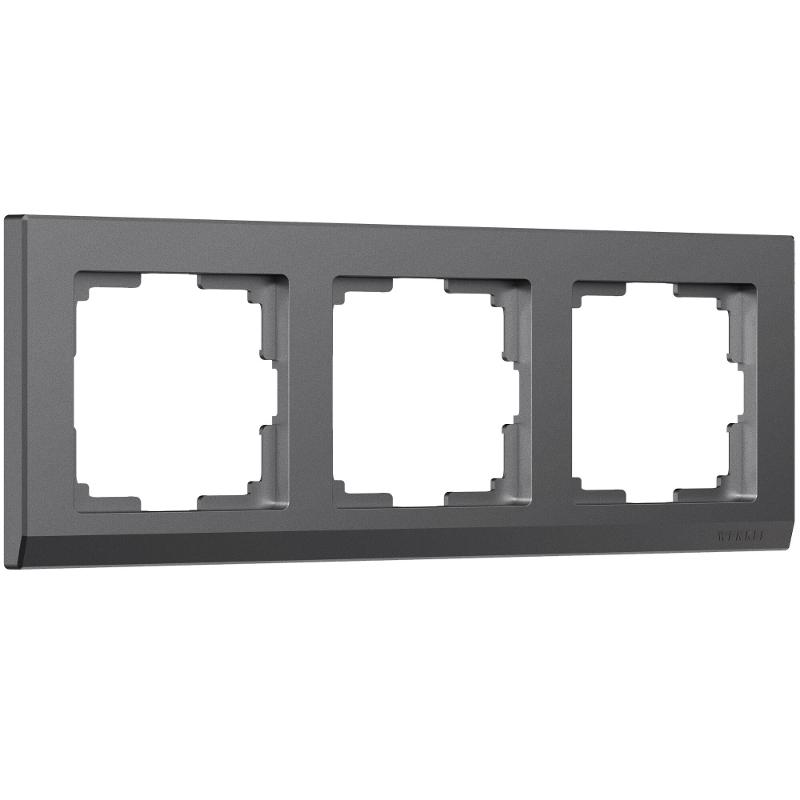 Рамка на 3 поста Stark (графит матовый) W0031864