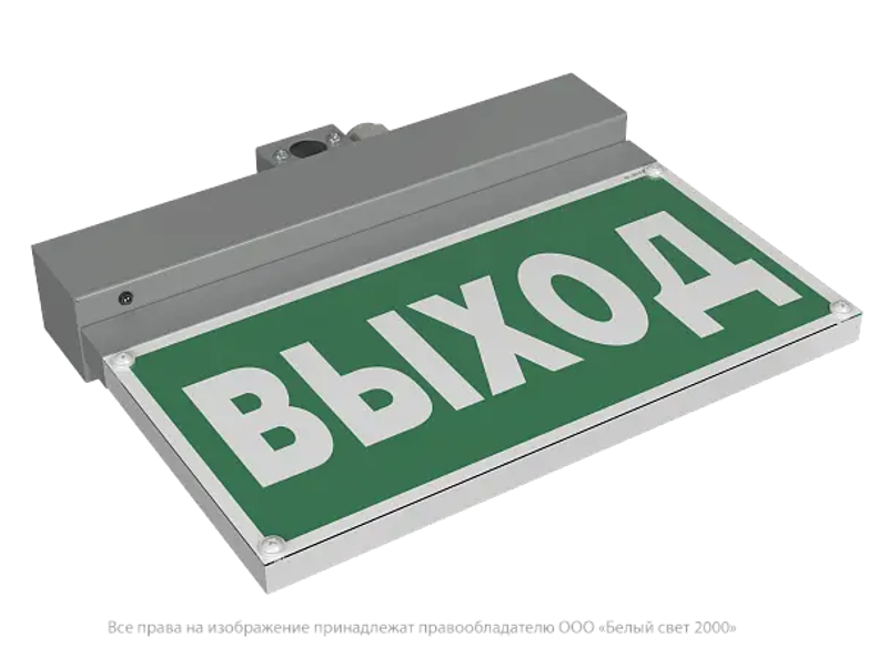 Световой указатель аварийного освещения BS-NEXTRINO-71-S1-INEXI3 Gray