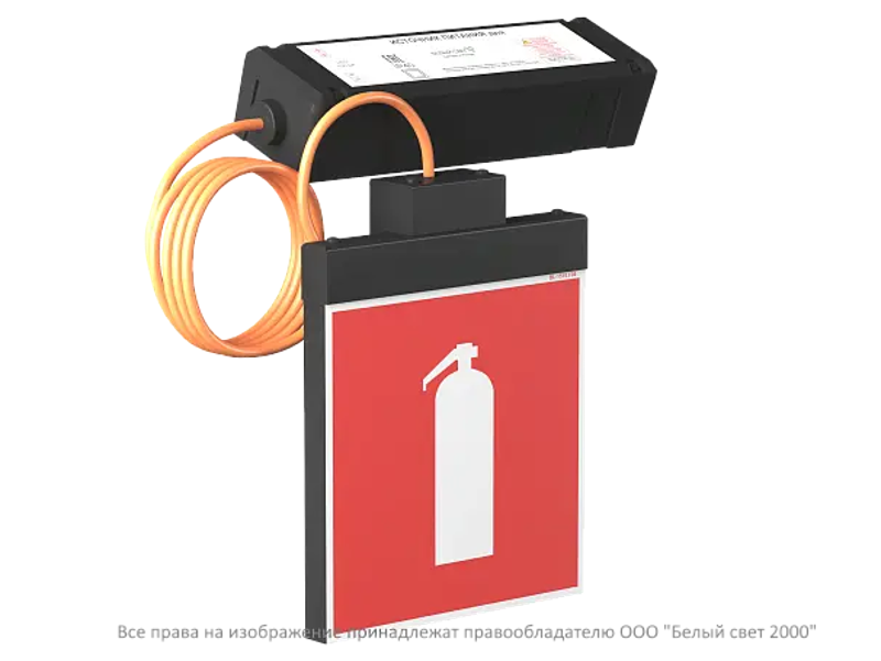 Световой указатель аварийного освещения BS-RADEM-10-S1-ELON Black